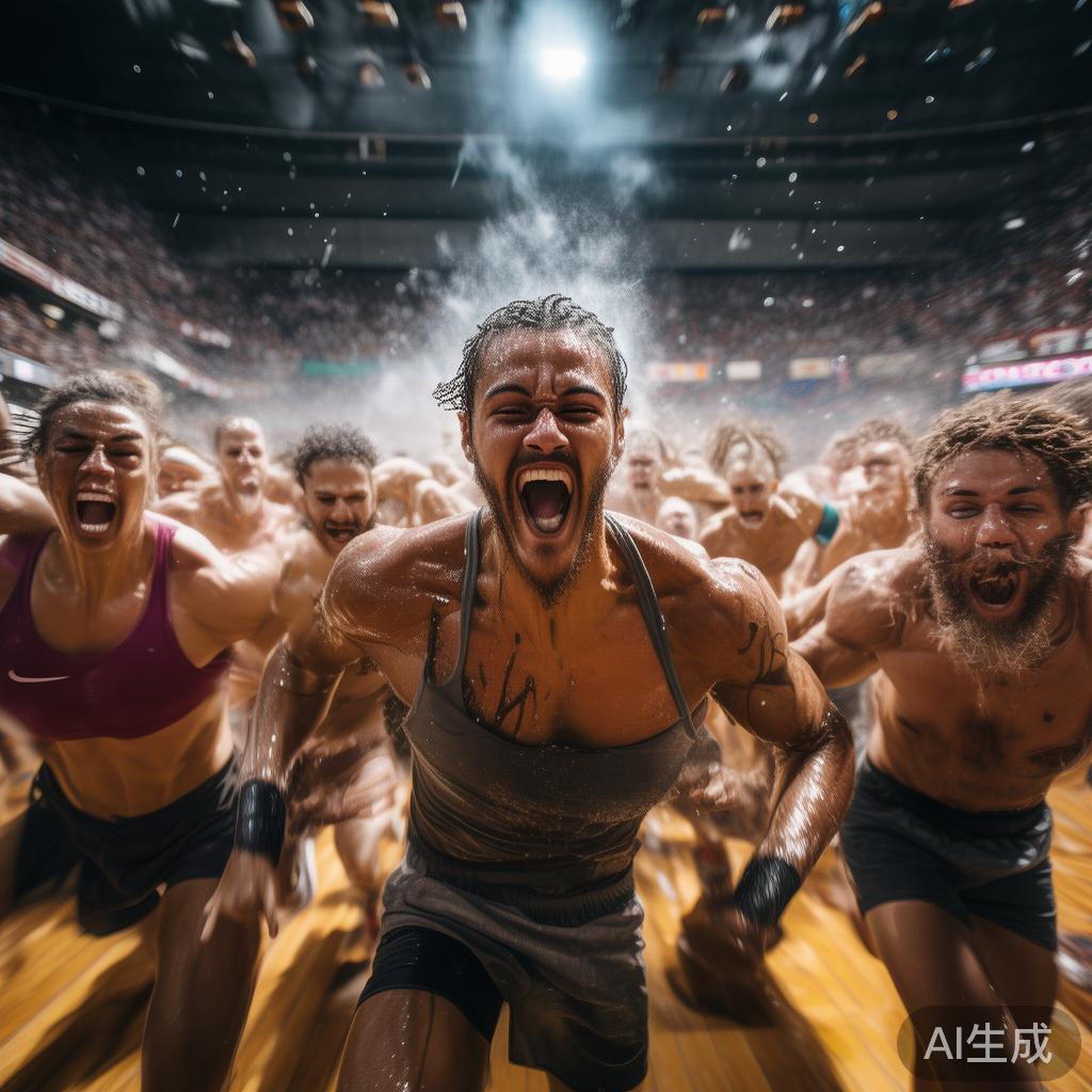 尽享激情的力非凡体育运动体验，意在强调体育运动带来